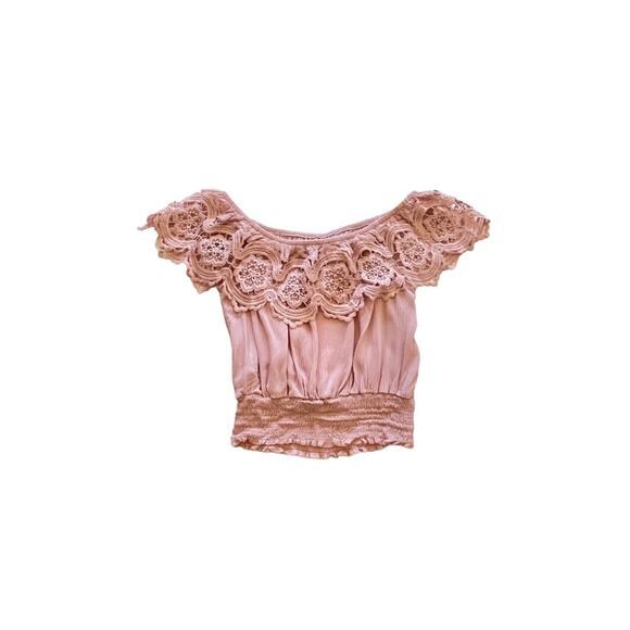 Forever 21 Blush Crop Top Medium - Picture 2 of 7